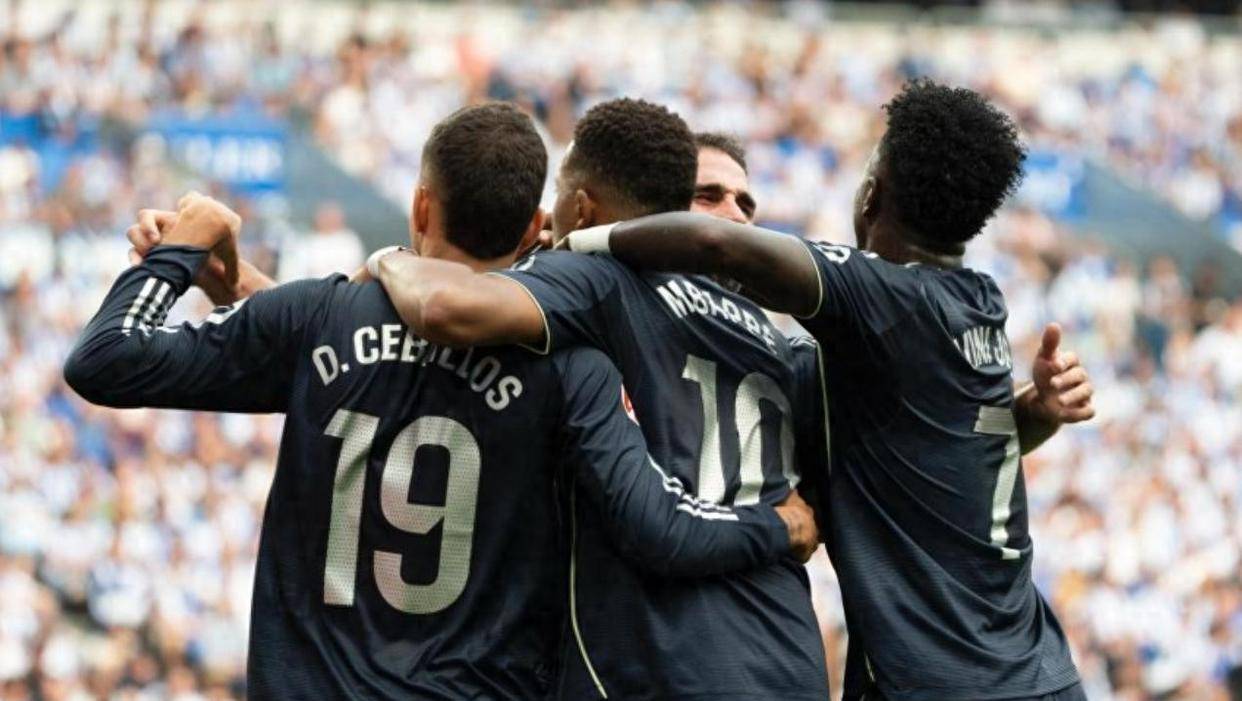 10人，争议判罚！姆巴佩造2球，皇马2-1、强取4连胜，领先西甲积分榜